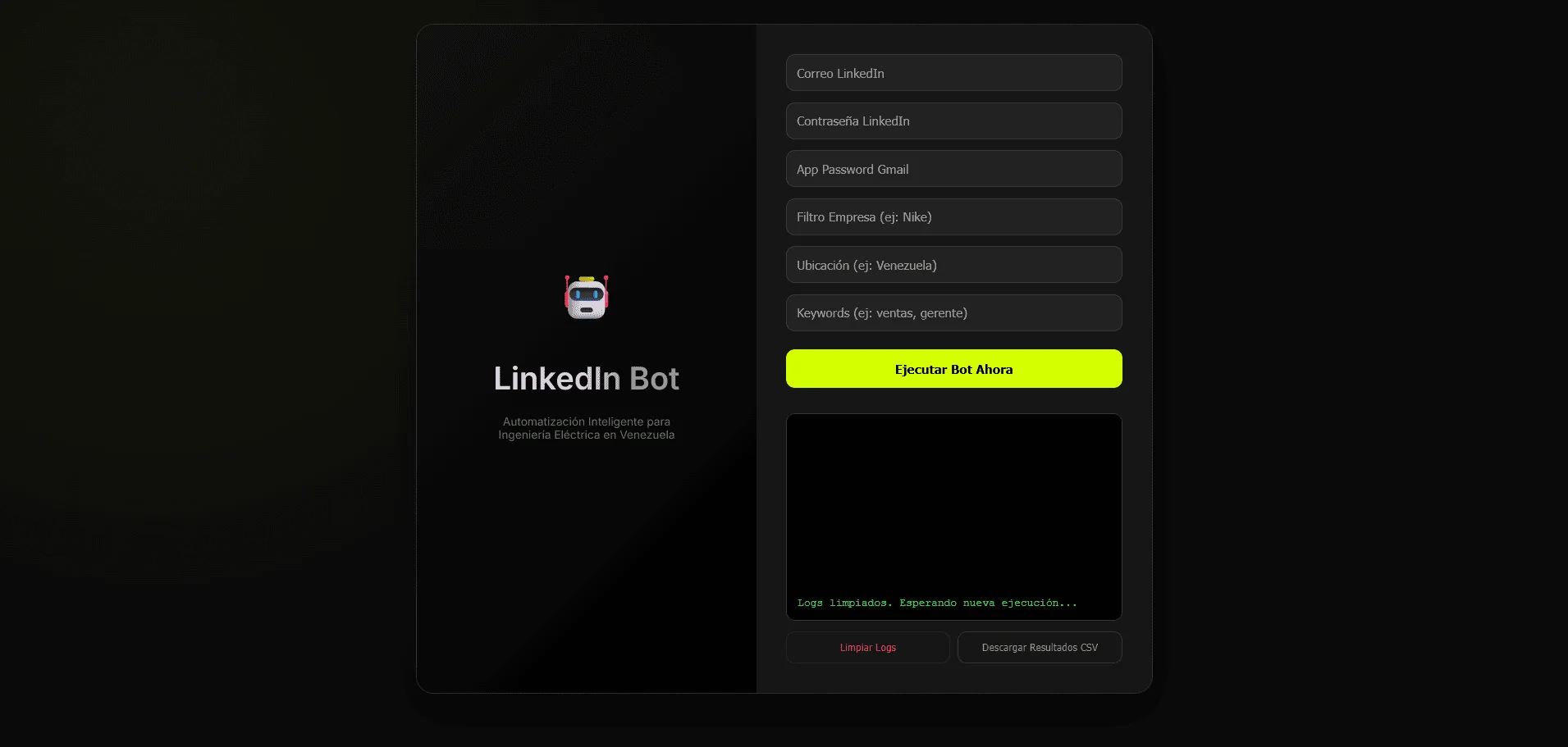 Bot obtener clientes para Linkedin.